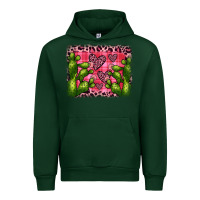 Forest Green valentine's day cactus background Urban Hoodie - JahusDesignShop