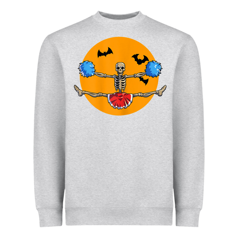 Cheerleading Skeleton Halloween Cheer Skeleton Cheerleader T Shirt Heavyweight Sweatshirt by DesignPulse | Teevron