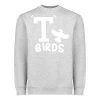Heather Grey t birds greaser thunderbirds 1970s t birds pullover hoodie Heavyweight Sweatshirt - DesignPulse