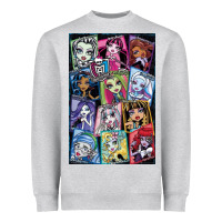 Heather Grey monster high character Heavyweight Sweatshirt - DesignPulse