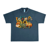Midnight Navy give thanks to the lord Urban Heavy Tee - FaDigitalArtStudio