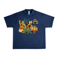 Navy give thanks to the lord Urban Heavy Tee - FaDigitalArtStudio