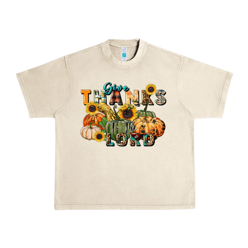 Give Thanks To The Lord Urban Heavy Tee by FaDigitalArtStudio | Teevron
