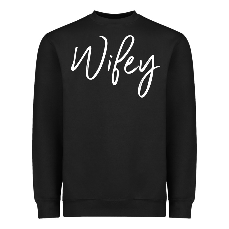 Wifey Sweat(b) Heavyweight Sweatshirt by DesignPulse | Teevron