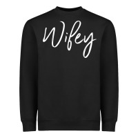 Black wifey sweat(b) Heavyweight Sweatshirt - DesignPulse