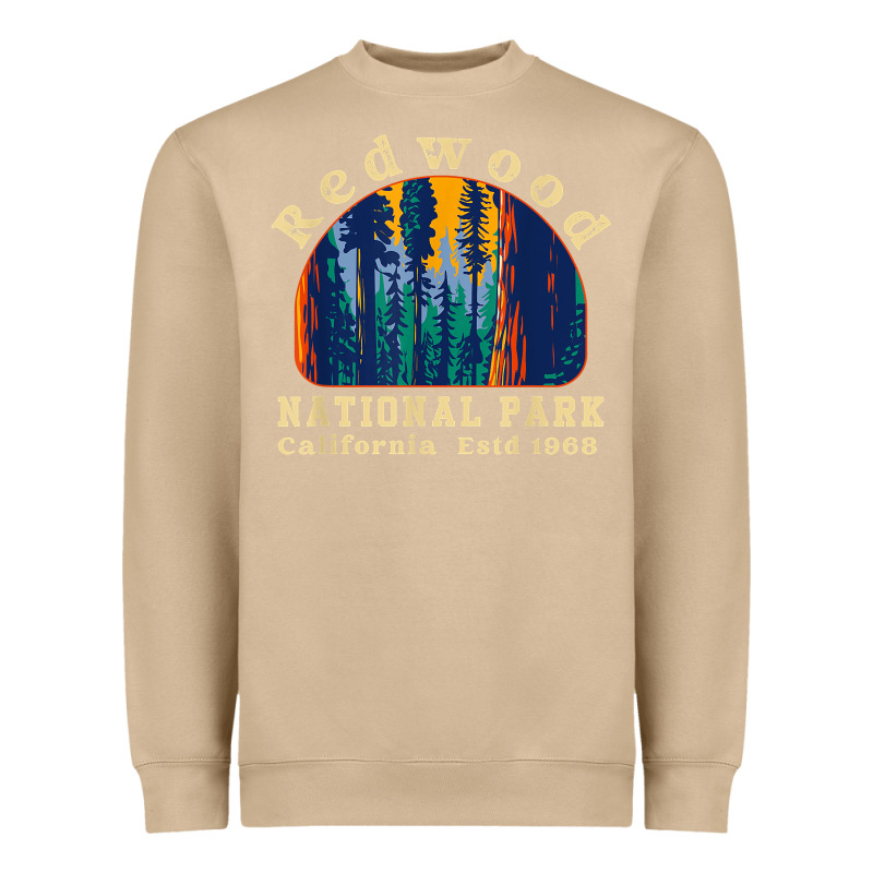 Redwood National Park California Retro Vintage Cam Heavyweight Sweatshirt by DesignPulse | Teevron