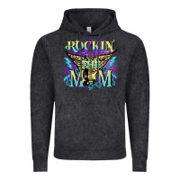 Vintage Black Rockin' the mom Mother's Day Vintage Hoodie - FaDigitalArtStudio