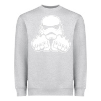 Heather Grey dark side knuckle starwars stormtrooper 2 Heavyweight Sweatshirt - DesignPulse