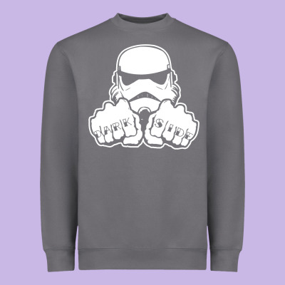 Dark Side Knuckle Starwars Stormtrooper 2 Heavyweight Sweatshirt Designed By Designpulse