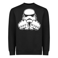 Black dark side knuckle starwars stormtrooper 2 Heavyweight Sweatshirt - DesignPulse