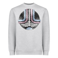 Heather Grey Starfighter (The Last Starfighter) Heavyweight Sweatshirt - DesignPulse