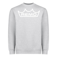 Heather Grey remo musical company Heavyweight Sweatshirt - DesignPulse