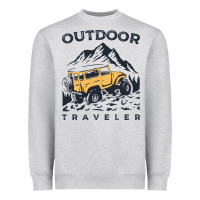 Heather Grey traveler Heavyweight Sweatshirt - DesignPulse