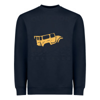 Navy traveler Heavyweight Sweatshirt - DesignPulse