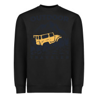 Black traveler Heavyweight Sweatshirt - DesignPulse