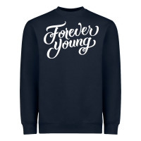 Navy forever young Heavyweight Sweatshirt - DesignPulse
