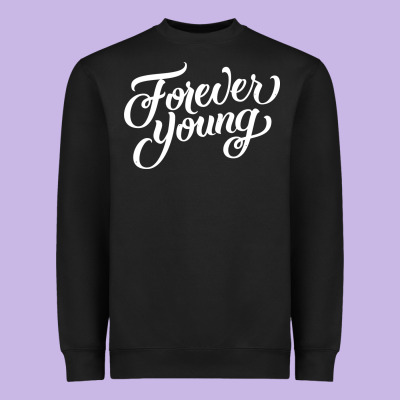 Forever Young Heavyweight Sweatshirt Designed By Designpulse