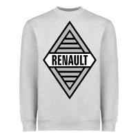 Heather Grey renault old Heavyweight Sweatshirt - DesignPulse