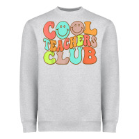 Heather Grey cool teachers club funny smile teachers club squad t shirt Heavyweight Sweatshirt - DesignPulse
