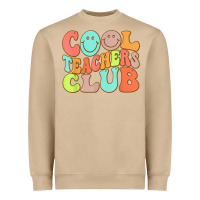 Mushroom cool teachers club funny smile teachers club squad t shirt Heavyweight Sweatshirt - DesignPulse