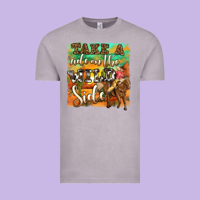 Take A Ride On The Wild Side Vintage Tee Designed By Oliviacreatesart