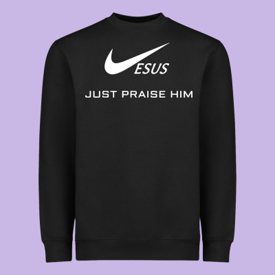 Jesus Just Praise Him Heavyweight Sweatshirt Designed By Designpulse