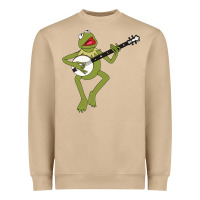 Kermit Playing The Banjo Classic Heavyweight Sweatshirt | Teevron