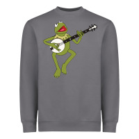 Storm Kermit playing the banjo Classic Heavyweight Sweatshirt - DesignPulse