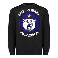 Black us army alaska polar bear patch t shirt Heavyweight Sweatshirt - DesignPulse