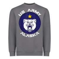 Us Army Alaska Polar Bear Patch T Shirt Heavyweight Sweatshirt | Teevron
