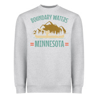 Heather Grey retro boundary waters canoe minnesota Heavyweight Sweatshirt - DesignPulse