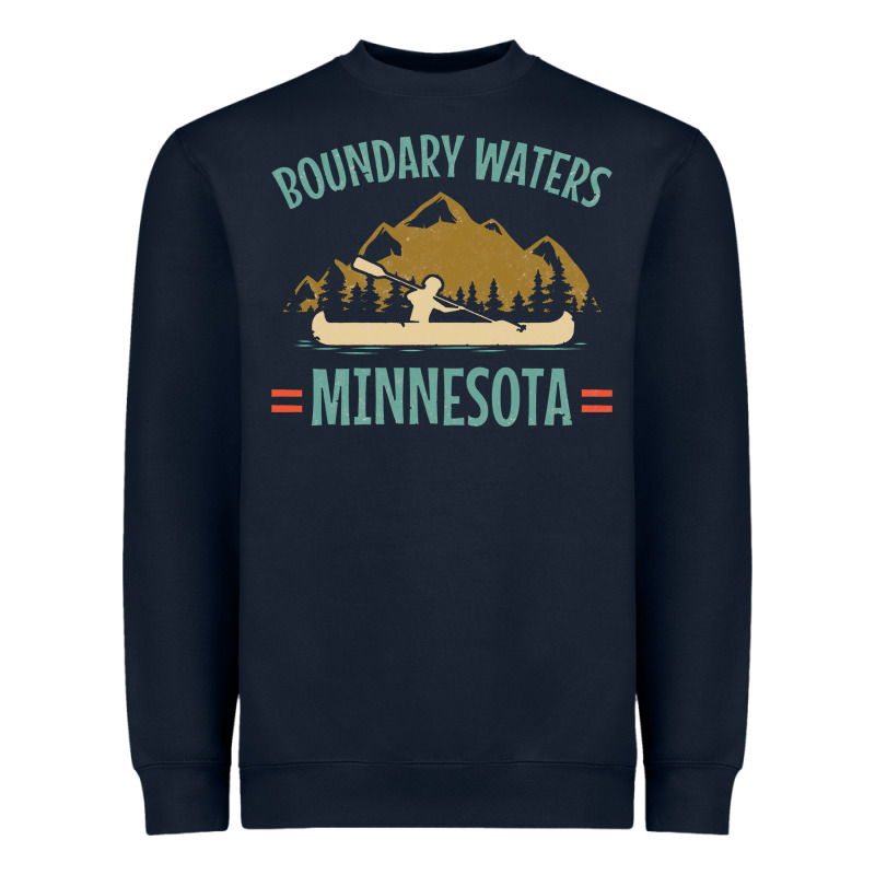 Retro Boundary Waters Canoe Minnesota Heavyweight Sweatshirt by DesignPulse | Teevron