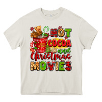 Hot Cocoa And Christmas Movies Heavy Core Tee | Teevron