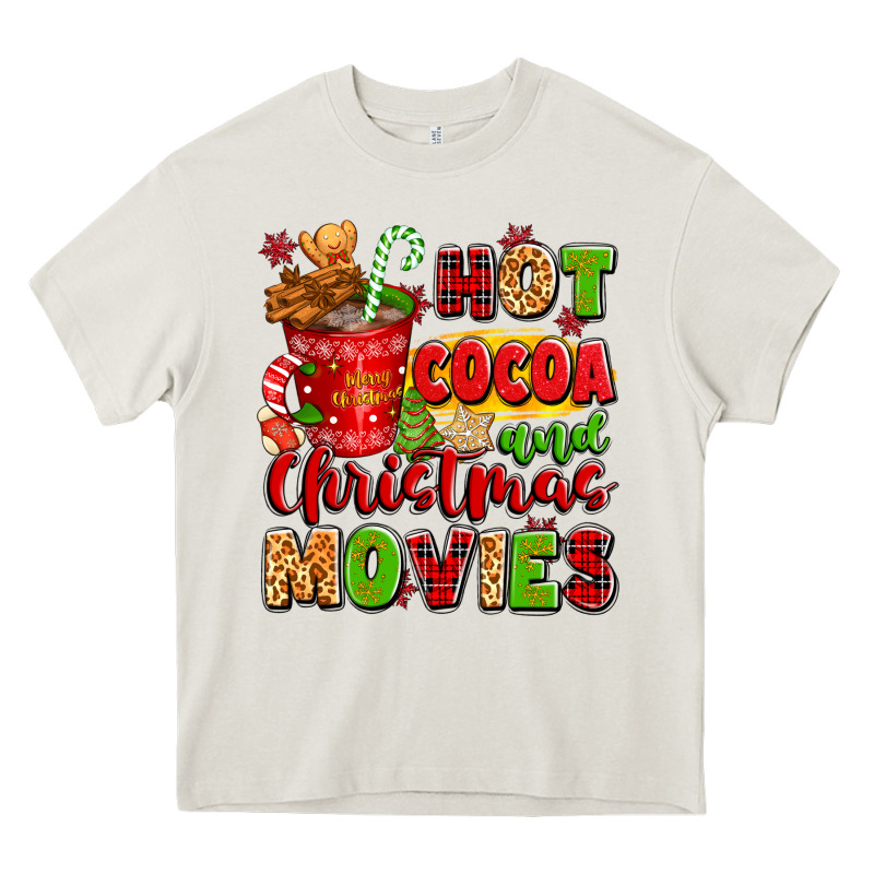 Hot Cocoa And Christmas Movies Heavy Core Tee by texasbilliewilder | Teevron
