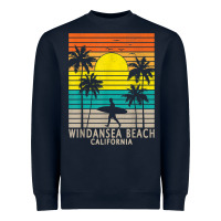 Navy windansea beach california ca surfer surfing surf palm tree Heavyweight Sweatshirt - DesignPulse