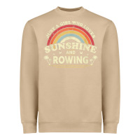 Mushroom Rowing  . Just A Girl Who Loves Sunshine And Rowing Heavyweight Sweatshirt - DesignPulse