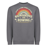 Storm Rowing  . Just A Girl Who Loves Sunshine And Rowing Heavyweight Sweatshirt - DesignPulse