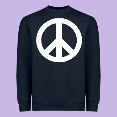 Peace Sign Heavyweight Sweatshirt Designed By Designpulse