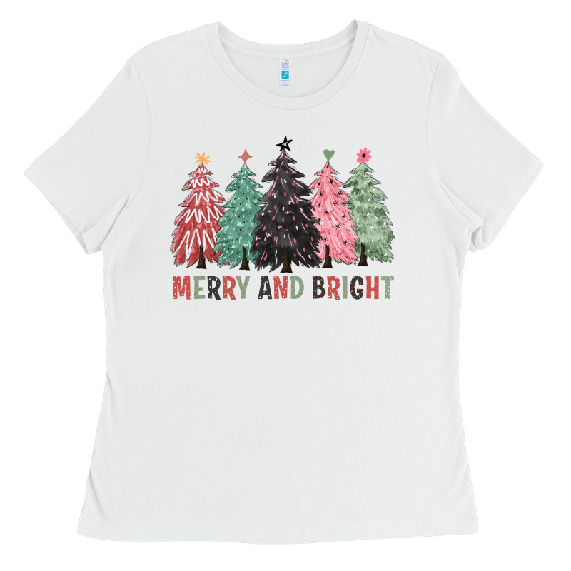 Merry And Bright Ladies Tee by CowGirlArtShop | Teevron