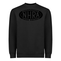 Black nhra oval Heavyweight Sweatshirt - DesignPulse