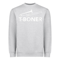 Heather Grey funny trombone funny t boner funny t boner tboner Heavyweight Sweatshirt - DesignPulse