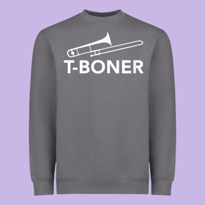 Funny Trombone Funny T Boner Funny T Boner Tboner Heavyweight Sweatshirt Designed By Designpulse
