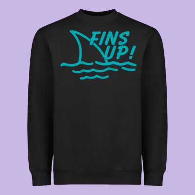 Fins Up Jimmy Heavyweight Sweatshirt Designed By Designpulse