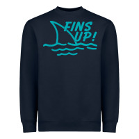 Navy fins up jimmy Heavyweight Sweatshirt - DesignPulse