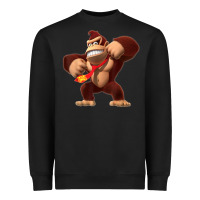 Black Donkey Kong 3D Poster Heavyweight Sweatshirt - DesignPulse