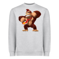 Heather Grey Donkey Kong 3D Poster Heavyweight Sweatshirt - DesignPulse