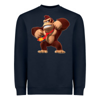 Navy Donkey Kong 3D Poster Heavyweight Sweatshirt - DesignPulse