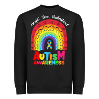Black autism awareness month t  shirt autism awareness rainbow accept unders Heavyweight Sweatshirt - DesignPulse