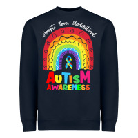 Navy autism awareness month t  shirt autism awareness rainbow accept unders Heavyweight Sweatshirt - DesignPulse