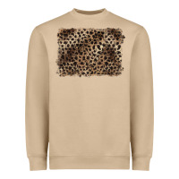 Mushroom handdrawn leopard pattern brown Heavyweight Sweatshirt - BarkalooDesign